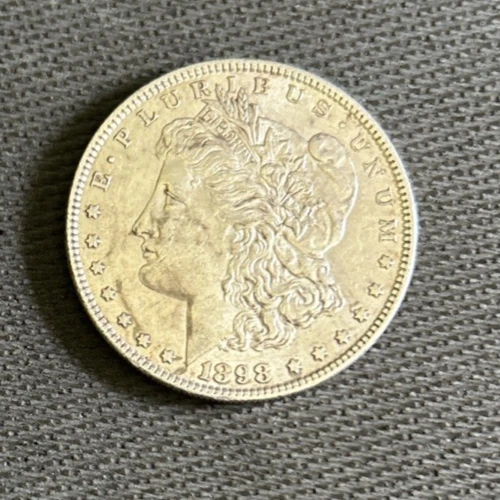 1898 P Silver Morgan Dollar AU NICE!