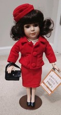 Jacqueline Jackie Kennedy Onassis Porcelain Doll 17