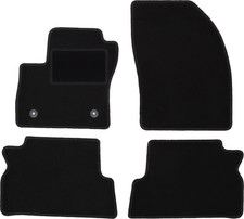 Fußmatten Automatten Velours Schwarz für Ford Grand C-MAX 2011-2015 4-tlg