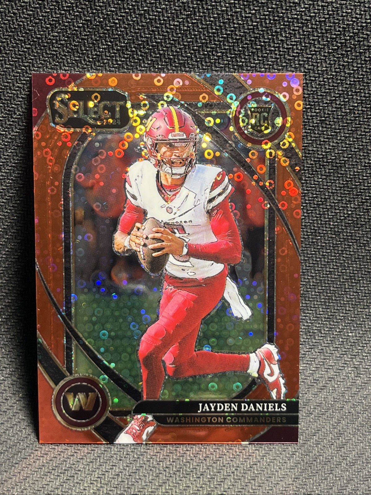 2024 SELECT JAYDEN DANIELS ROOKIE RED DISCO CLUB LEVEL 4/49 Commanders
