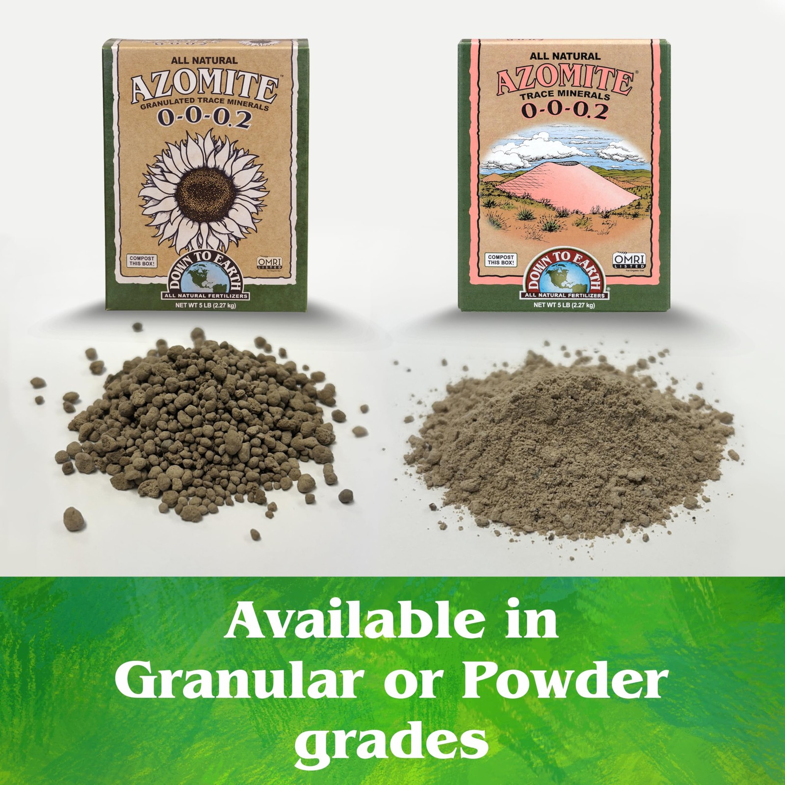 Down to Earth Organic White Azomite Powder for Improving Plant Growth 0-0-0.2...