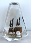 Vintage Hand Carved Painted 2 Geese in Lucite/Acrylic Unique Canada Paperweight — photo 2