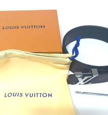 Louis Vuitton LV Monogram Damier Eclipse Reversible Belt Black 95 / 38