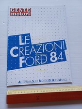 Ford tutti modelli 1984 depliant italiano originale