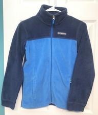 Columbia Boys' Steens Mountain Fleece Jacket Blue Size M 10/12 Zip Up