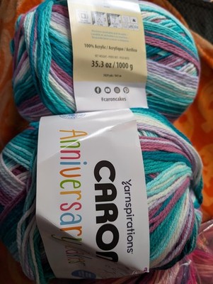 Caron Anniversary Cakes Yarn Opal Super Bulky #6 Acrylic Discontinued