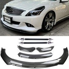 6 Pcs Universal Adjustable Front Bumper Lip Splitter Spoiler with Support Rods