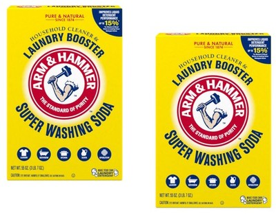 Arm & Hammer Super Washing Soda Laundry Booster, 55oz. - Pack of 2