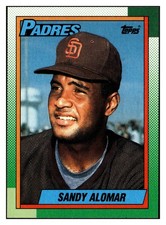 Sandy Alomar 1990 Topps #353 San Diego Padres VTG Baseball *318B