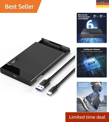Ugreen 2.5-Zoll USB C Festplattengehäuse   Hochgeschwindigkeits Extern für SS...