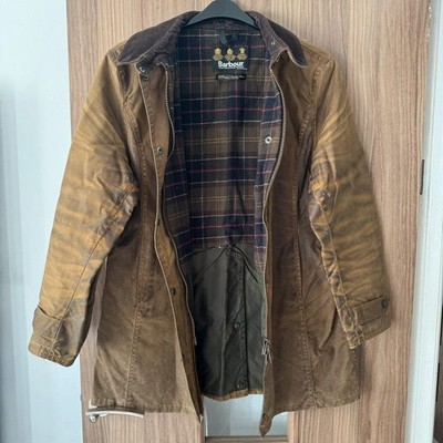 Barbour Newmarket ladies wax jacket size 14 brown camel original