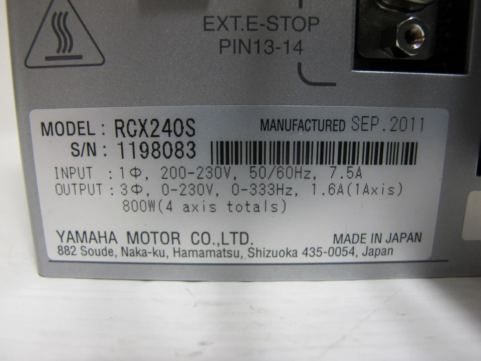 Yamaha Motor RCX240S Robot Controlador RCX-240S Control Servo Multi Eje 4 Ejes Foto 2 de 4