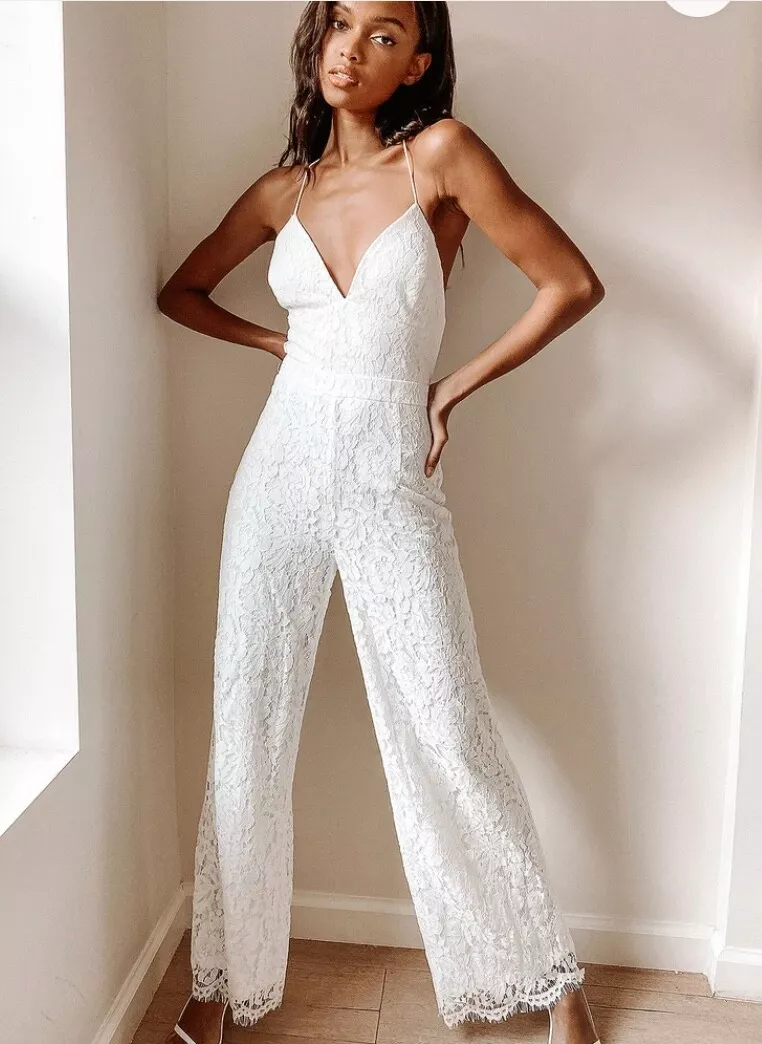 Lace up hotsell back jumpsuit