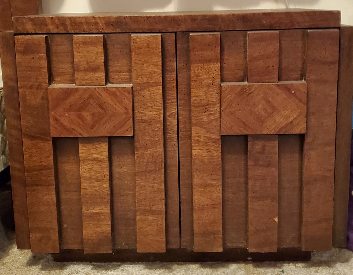 Lane brutalist cheap nightstand