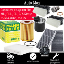 Filterset Inspektionspaket MERCEDES GLE GLS ML GL 350 OM642 W166 X166 C292 258PS Filterset Inspektionspaket MERCEDES GLE GLS ML GL 350 OM642 W166 X166 C292 258PS