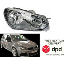 Vw Golf 2009-2012Headlight Headlamp Driver Side Off Side Rh Side  O/S