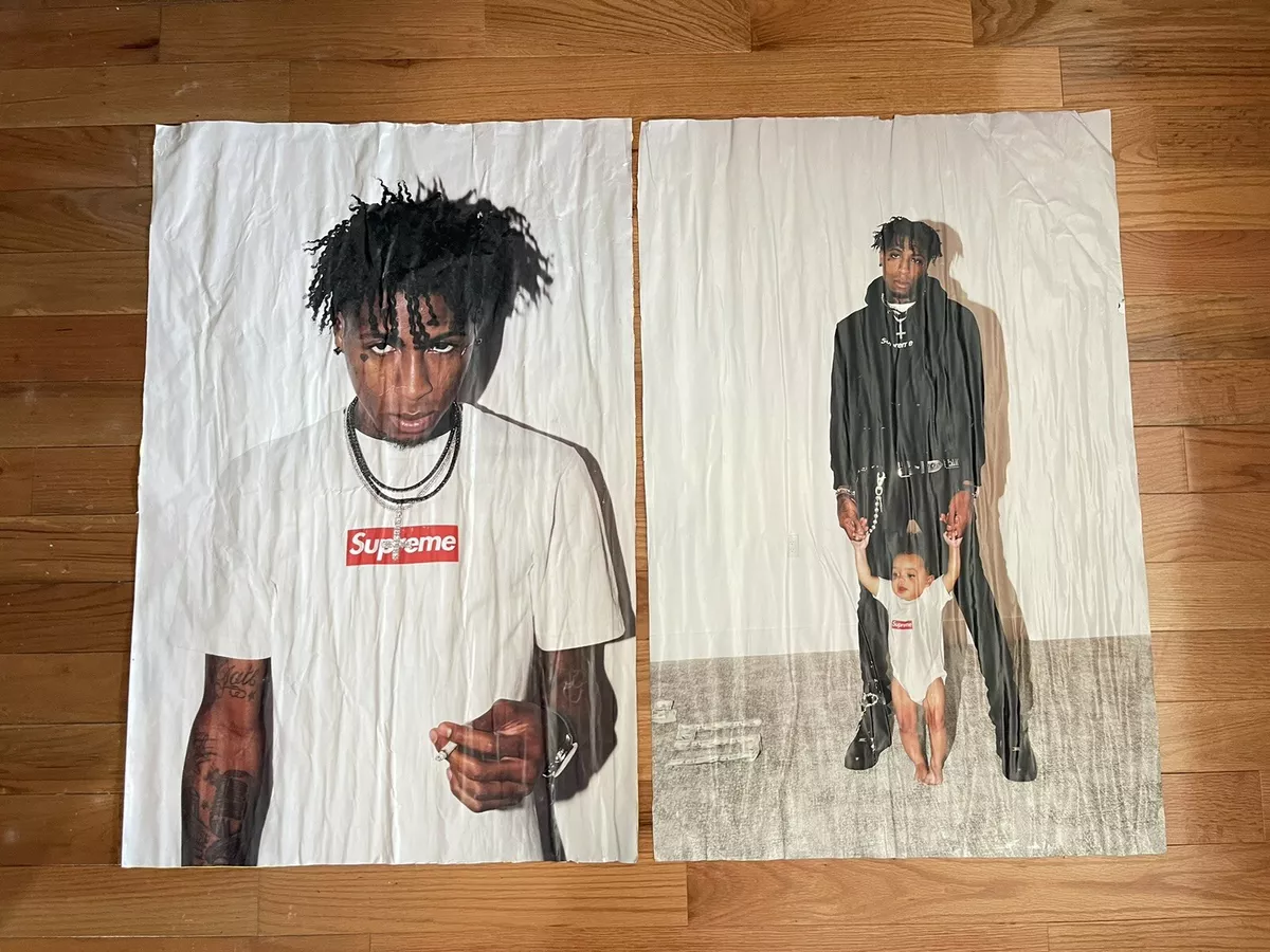 NBA Youngboy x Supreme Promo Poster Box Logo FW23 Set of Two