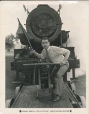 JOHNNY HINES Silent Comedy Original Vintage 1925 THE LIVE WIRE Warner Bros Photo