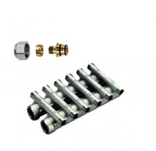 COLLETTORE 3/4" X 6 + 6 MULTISTRATO 16 + raccordi RISCALDAMENTO TIEMME