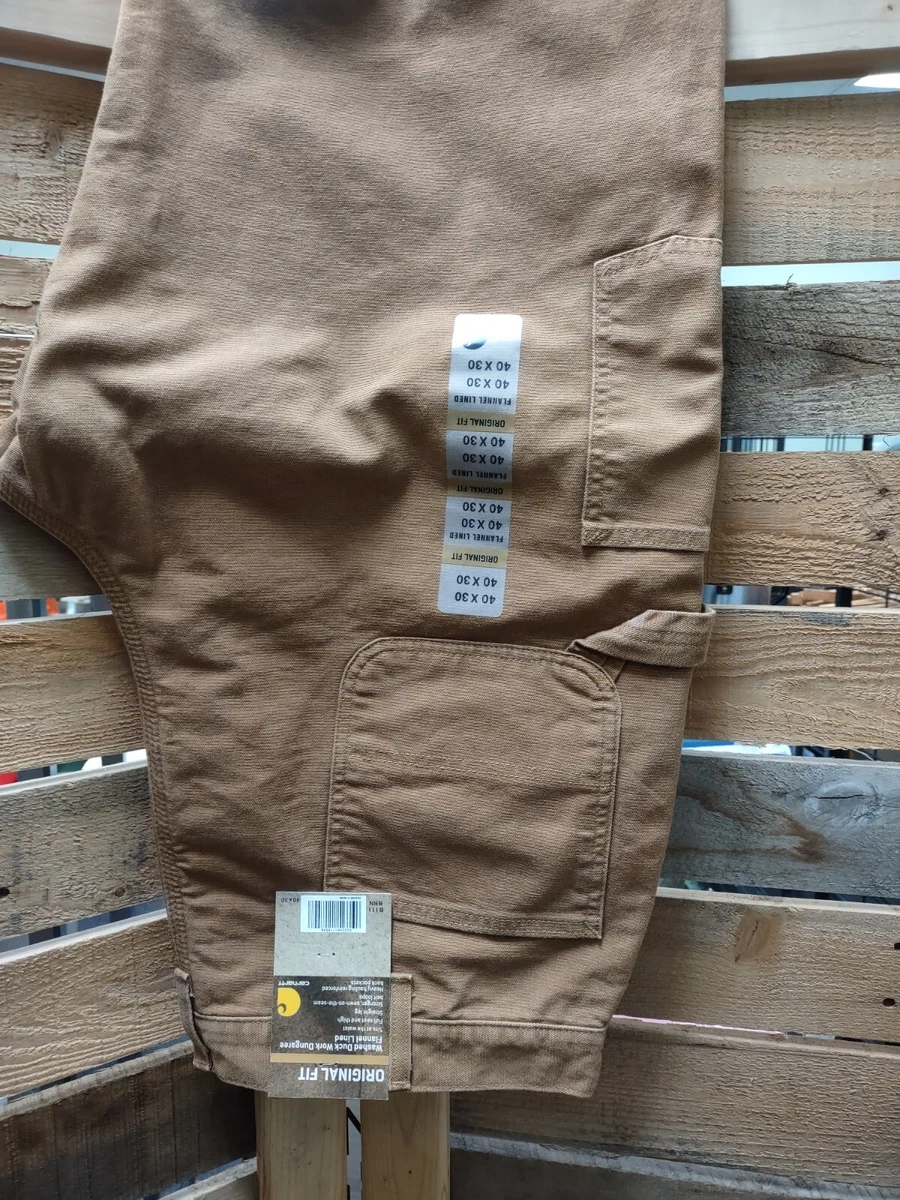 Carhartt Loose-Fit Washed Duck Utility Work Pants for Men