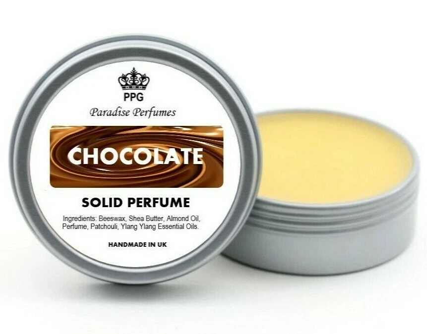 Chocolate Natural Solid Perfume by Paradise Perfumes Fragrance Scent Balm 15ml