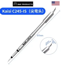 Kaisi T245 Solder Iron Curved Tip, C245-IS C245 Best For Aifen & Sugon 