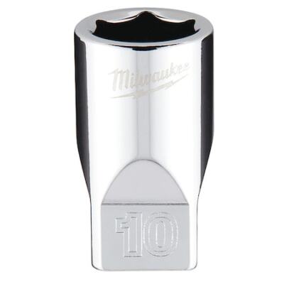 Milwaukee Tool 45-34-9036 1/4 In. Drive 10Mm Metric 6-Point Socket With Four