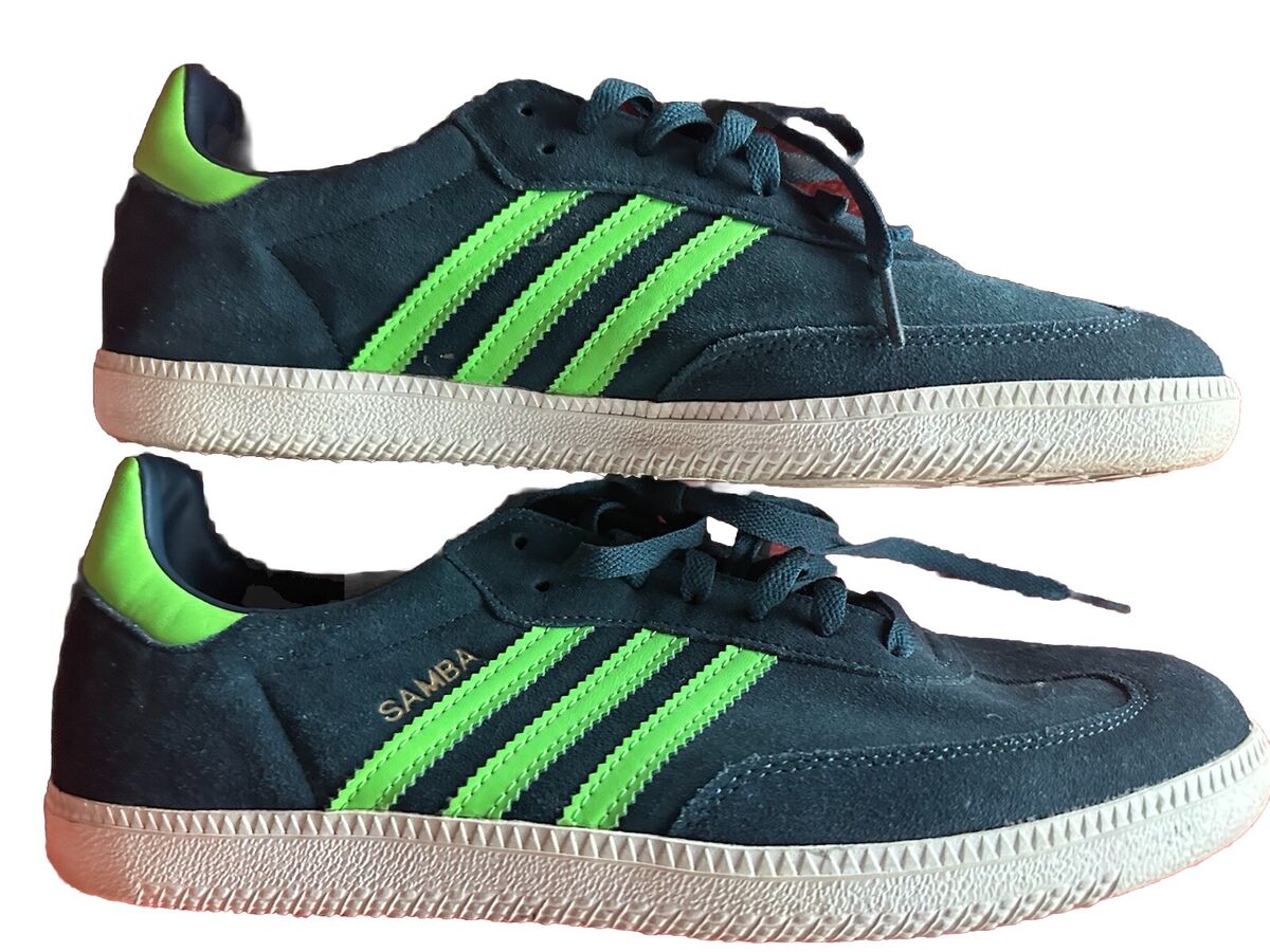 Adidas Originals Samba OG Q20603 Mens Deep Petrol Green Zest Adidas Originals Samba OG Q20603 Mens Deep Petrol Green Zest