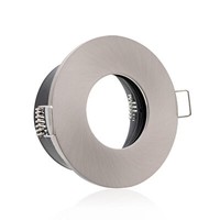 10Xeinbaustrahler IP65 EisengebüRstet Rund Badezimmer Sauna GU10 Fassung L 230V