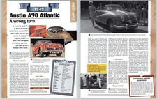 Austin A90 Atlantic - 1940/1950 A Century Of Cars - Hachette Page