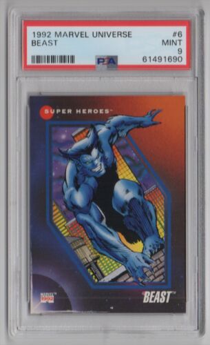 1992 Marvel Universe #6 Beast - PSA 9 MINT - Picture 1 of 2