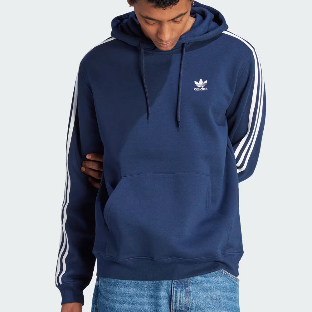 Adidas Original Mens ADICOLOR CLASSIC 3S HOODIE IL2489 NIGHT