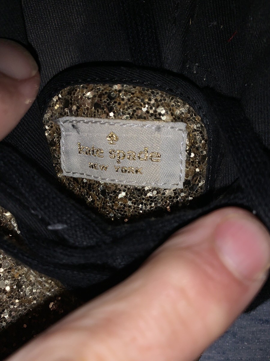 KEDS & KATE SPADE Gold Black Sparkle Sneakers LIMITED HTF KEDS & KATE SPADE Gold Black Sparkle Sneakers LIMITED HTF