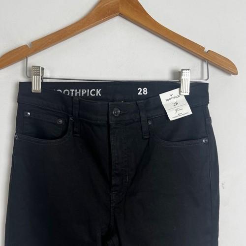 NEW J.Crew Black 9" High Rise Toothpick Versatile Classic Stretch Jeans Size 28 - Picture 5 of 10