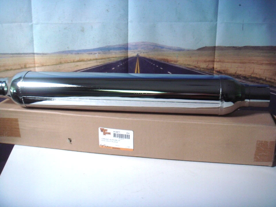 Silenciador Harley FL 24" Cigar Panhead Dresser rígido 74" Bobber V-Twin 30-0877 X1 Foto 2 de 4