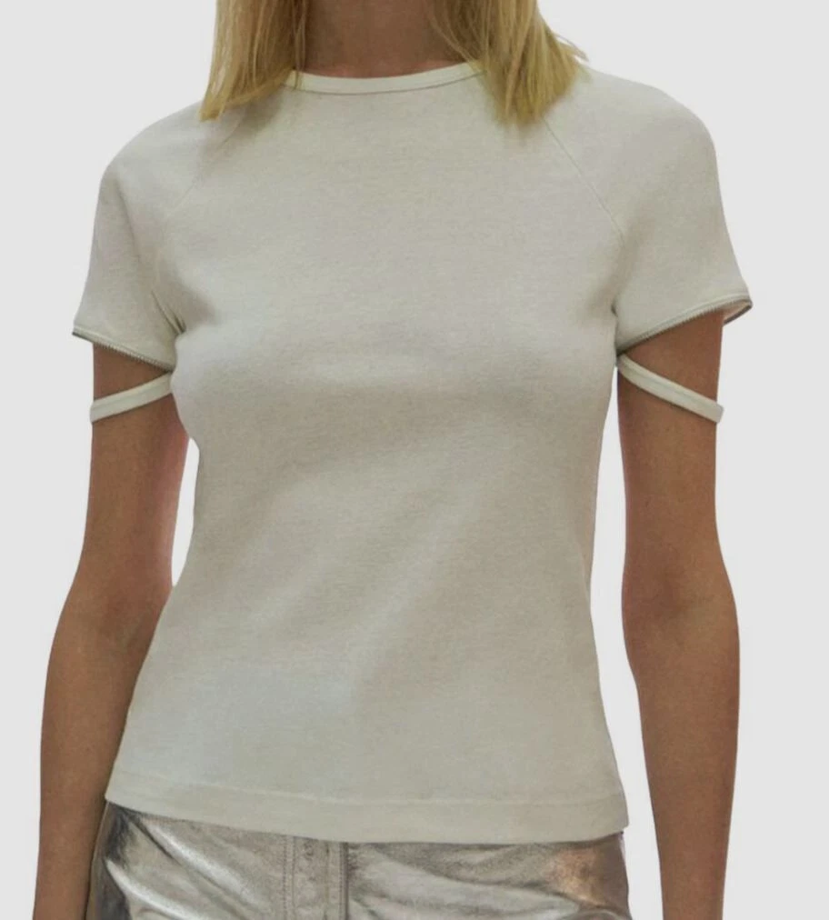 Helmut lang zip clearance crew neck tee