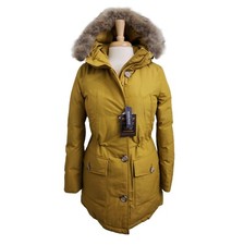 Woolrich Parka Artico Donna Lusso HC - Panno Ramar Giallo Senape - Taglia S