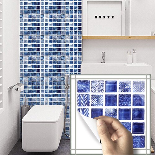 Blue Bathroom Tile Stickers Rispa