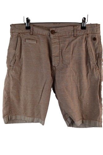 BLEND braune Chino Shorts Gr. L Herren gestreift Sommer Strand Urlaub Freizeit
