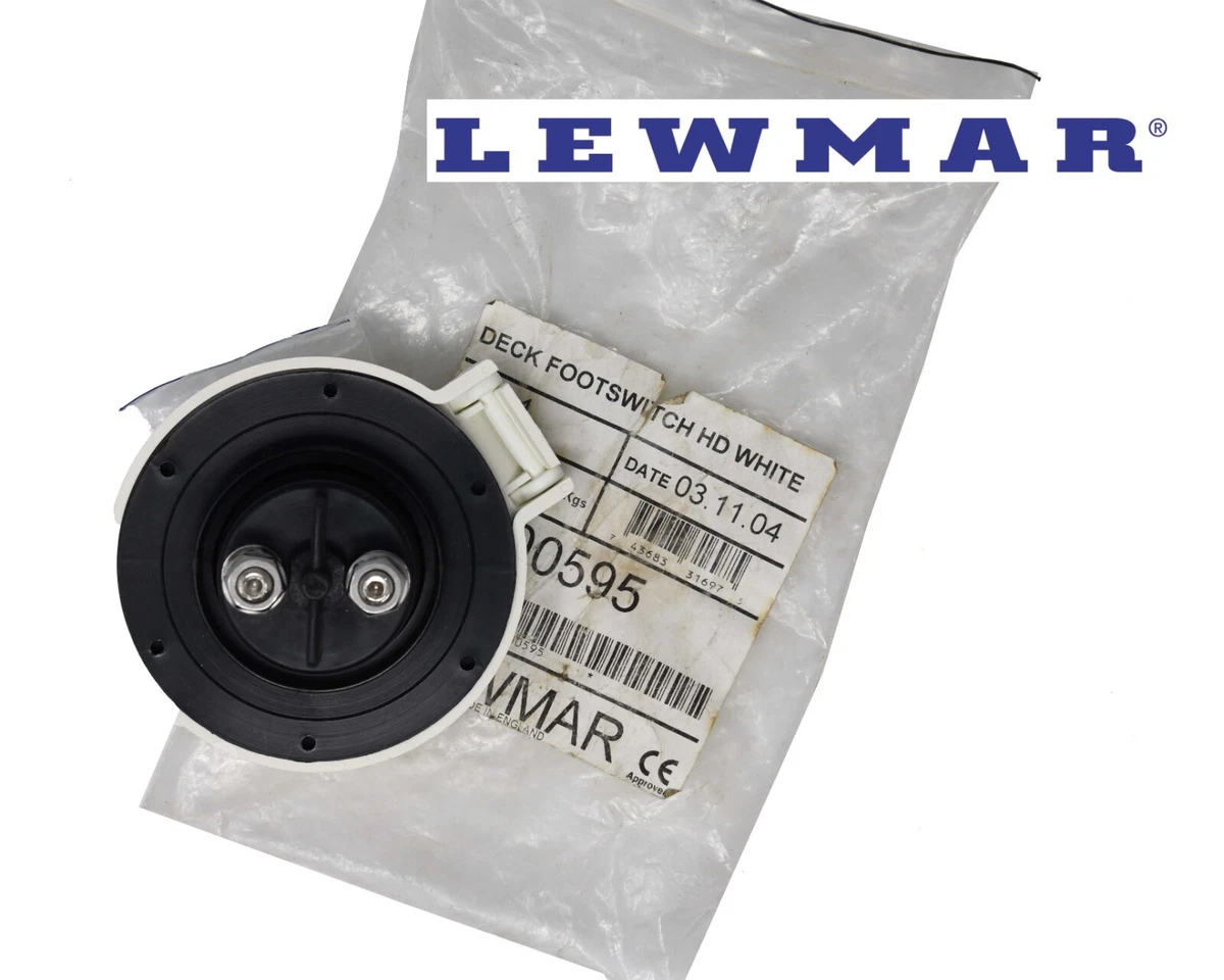 Lewmar 68000595 Heavy Duty Foot Switch White - NLA - 4.25