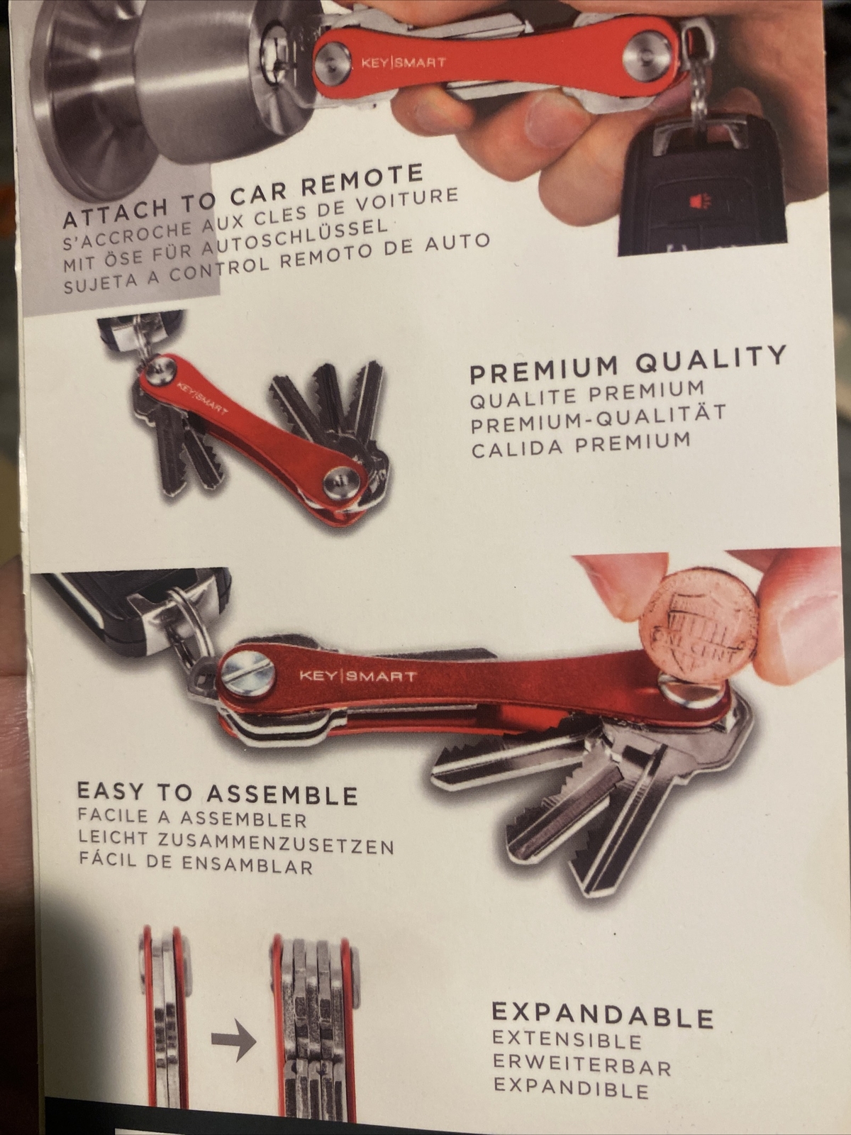KeySmart - Original Compact Key Organizer, Red image 2