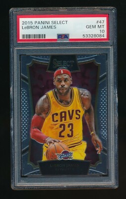 PSA 10 LEBRON JAMES 2015-16 SELECT #47 CON *LOS ANGELES LAKERS 