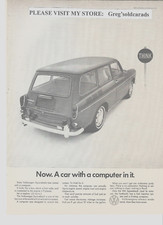 Original 1968 Volkswagen Squareback vintage print ad. "Now. A car with a
