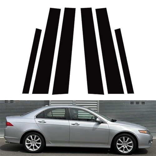 Car Pillar Posts Door Window Trim Cover For Acura TSX 2004-2008 - Foto 4 di 12
