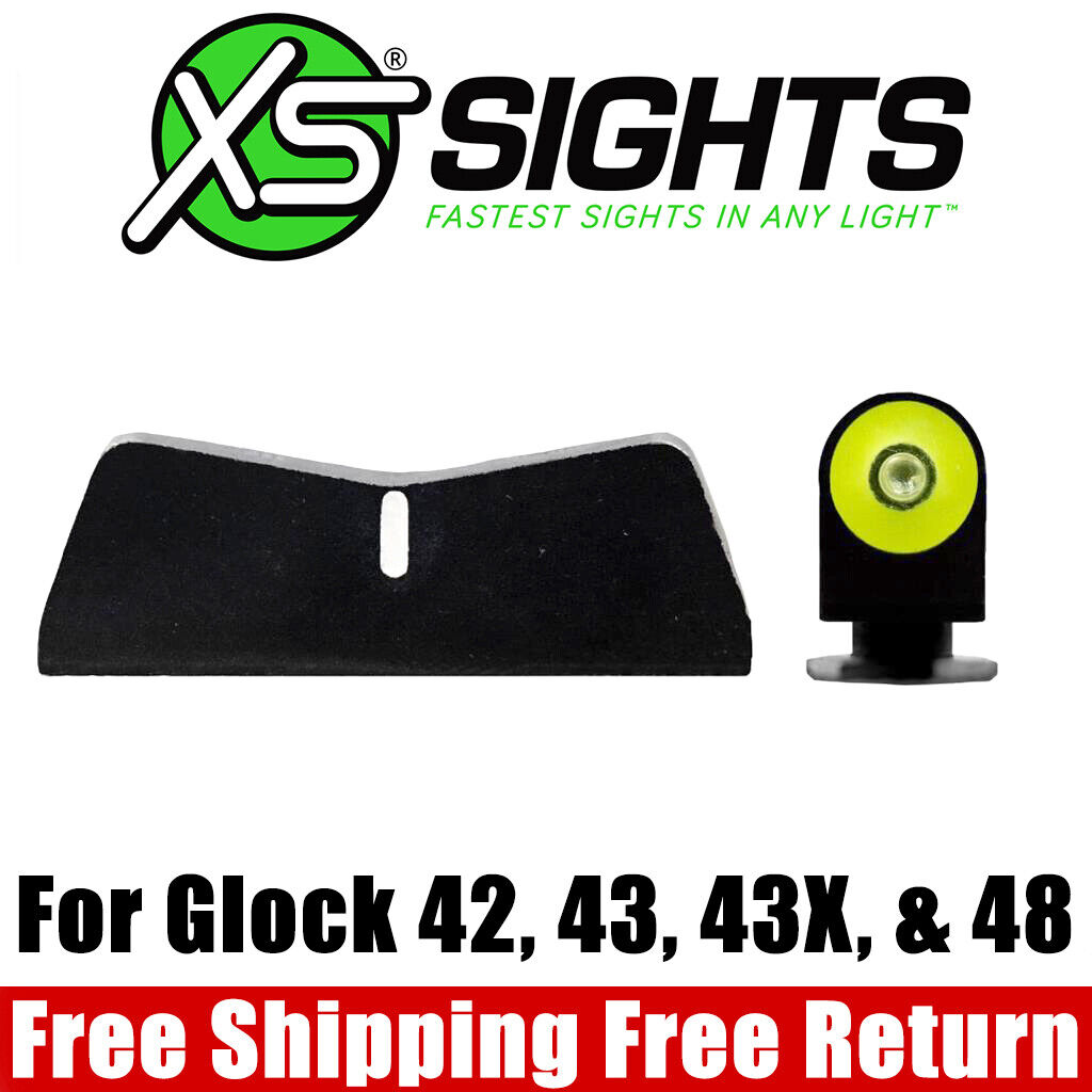 XS Big Dot DXW2 Night Sights for Glock 42, 43, 43X, & 48 