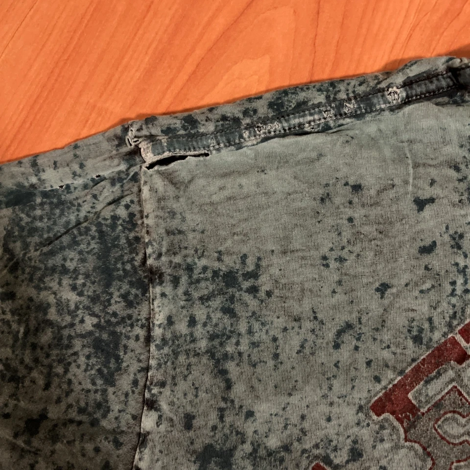 Affliction T-Shirt Men's 2XL Tie Dye Live Fast American Customs Graphic Tee - Image 3 of 4