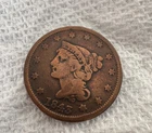 Photo of a 1845-P Large Cent from an eBay listing that sold on Jul 16, 2026