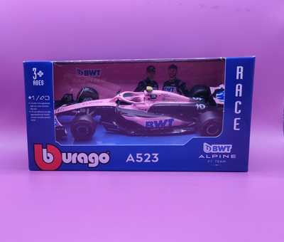Bburago F1 BWT Alpine A523 2023 (pink) #10 Pierre Gasly Maßstab 1:43 Diecast Modell