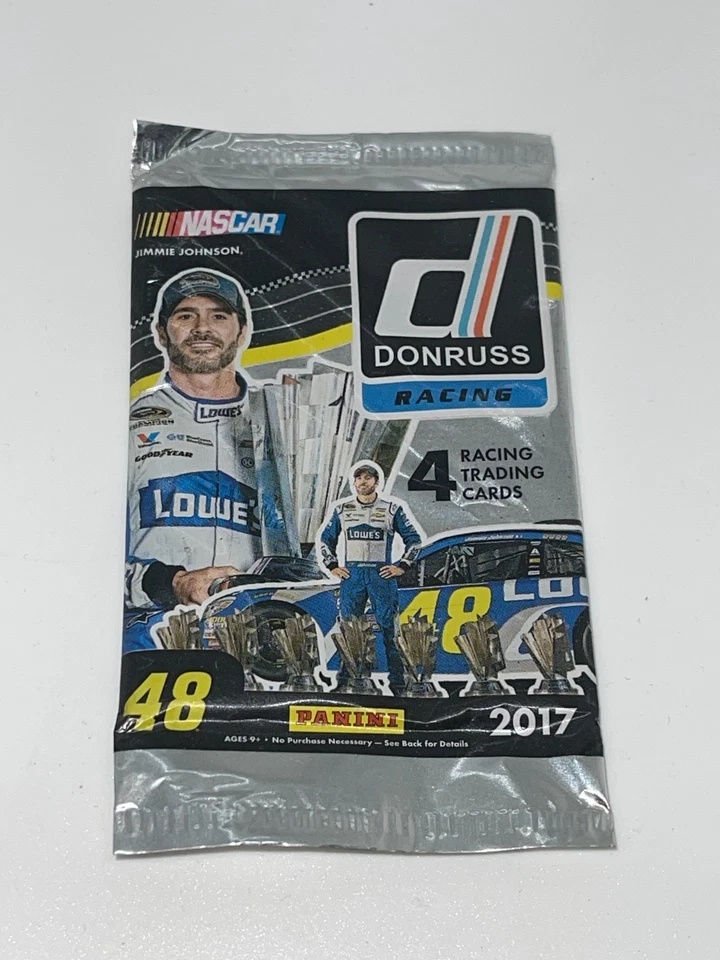 2017 Donruss Nascar Racing Panini 4 Trading Card Pack - Image 3 of 4