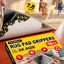 Extra Large Anti-Slip Rug Grips Tape Corner Gripper Pads, Dual-Layer Tech Pro...